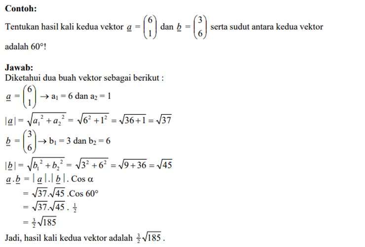 15 Contoh Soal Vektor Matematika Kelas 10 Sma Jawabannya
